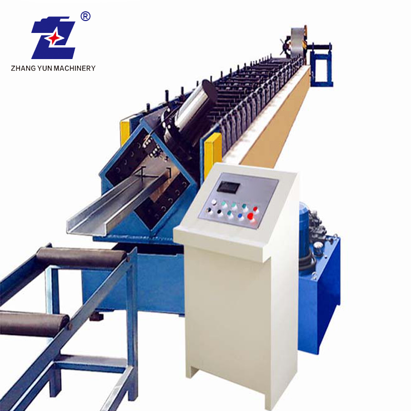 Jiangsu High Standard Customized CZ Purlin Cold Roll Forming Machine mit Stanzmaschine